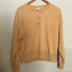 AE American Eagle mustard yellow sweatshirt size M